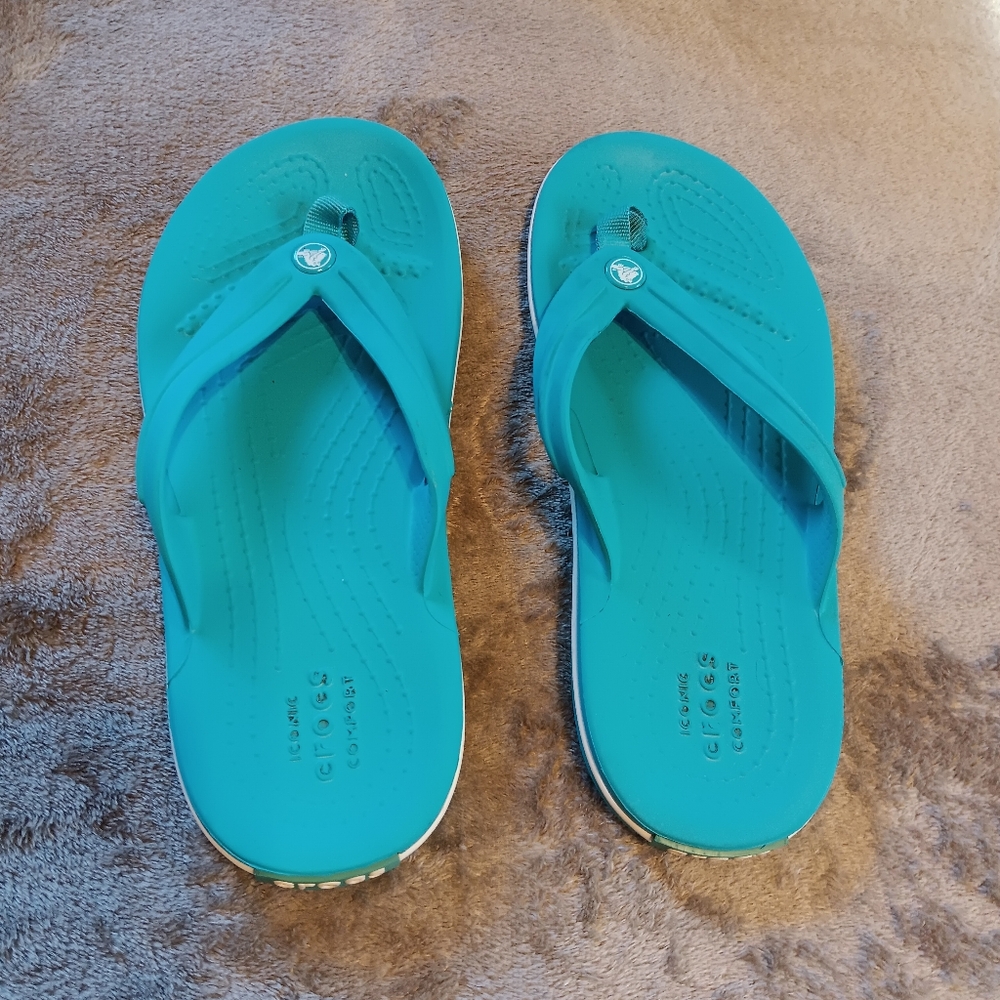 Crocs Kids Blue Flip Flops